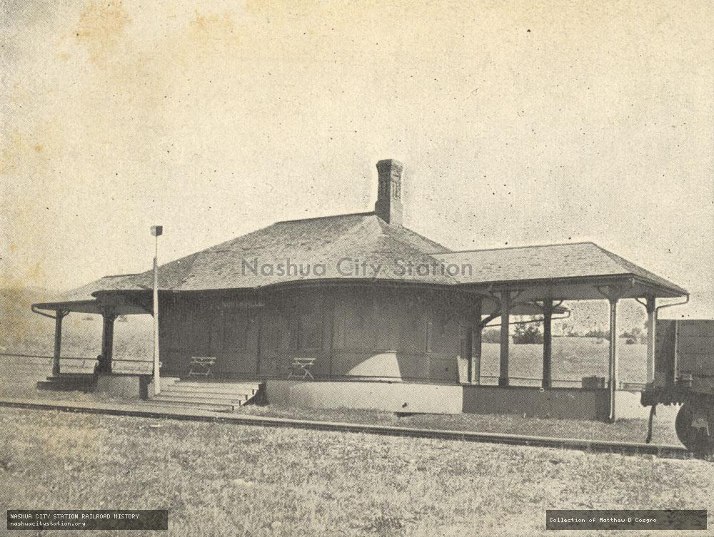 Postcard: Railroad Station at North Newport, New Hampshire